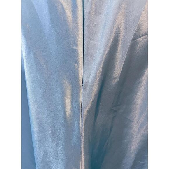 Jessica McClintock Satin Sequin Gown | Aqua Blue Vintage - Picture 5 of 6